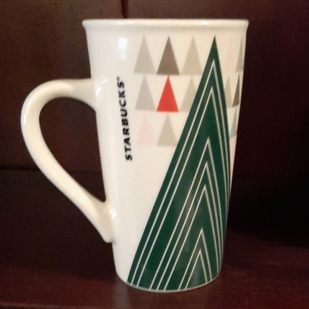 Starbucks Green Christmas tree holiday mug cup